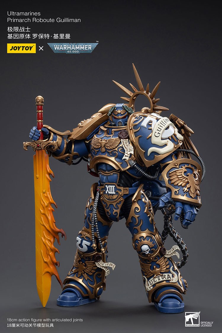 JoyToy Warhammer: Roboute Guilliman, Primarch of the Ultramarines (1/18)