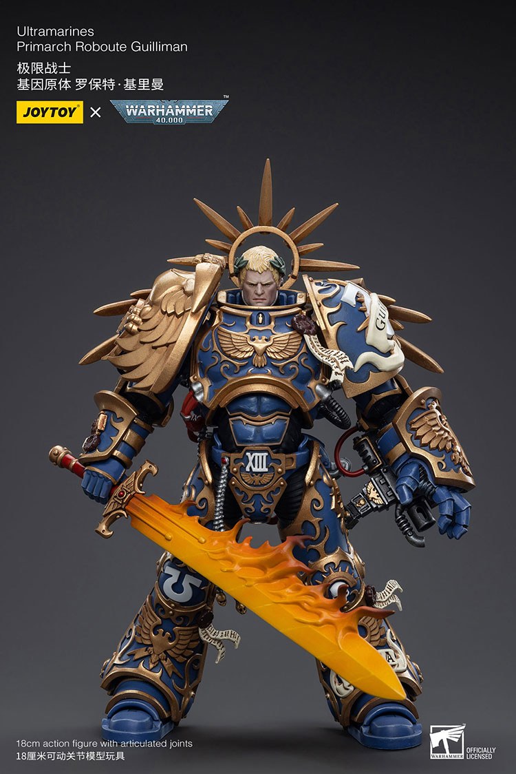 JoyToy Warhammer: Roboute Guilliman, Primarch of the Ultramarines (1/18)