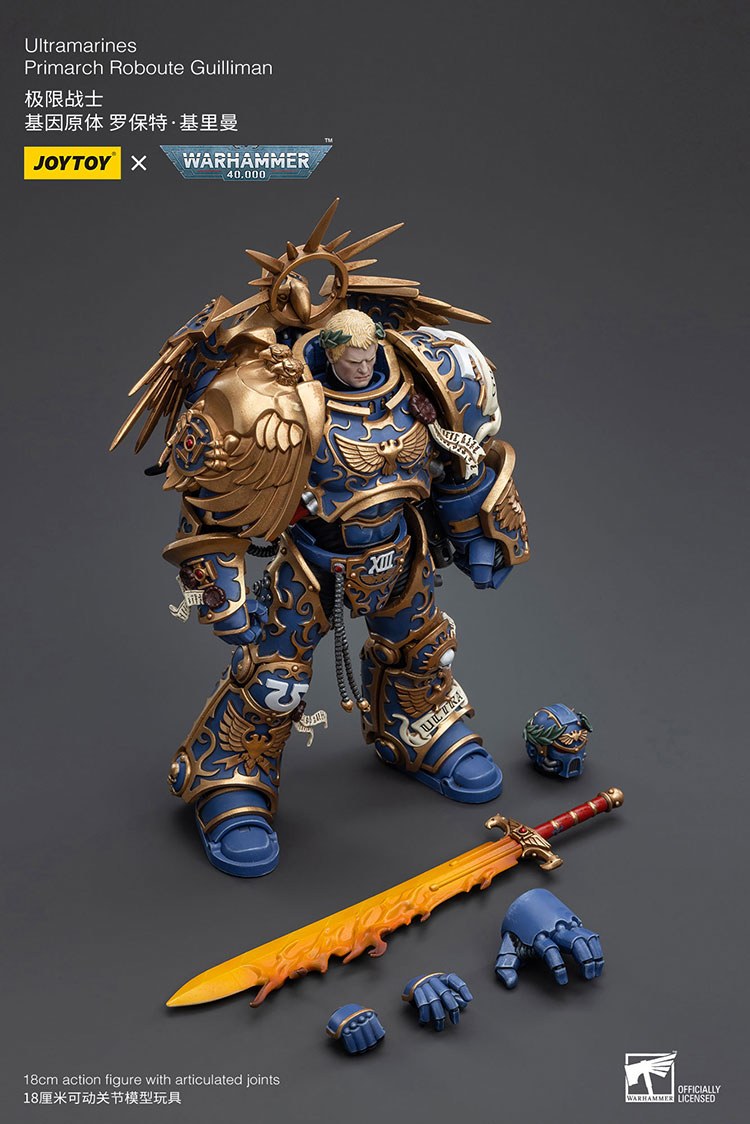 JoyToy Warhammer: Roboute Guilliman, Primarch of the Ultramarines (1/18)